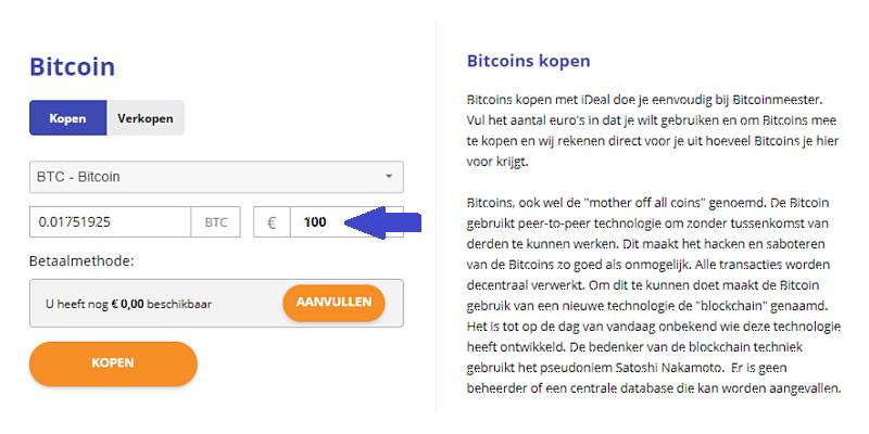 Cryptocurrency kopen met iDEAL – bitcoins kopen